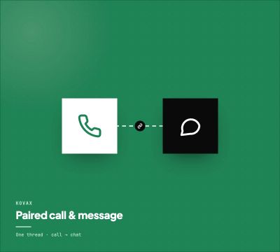 Call first, close on WhatsApp